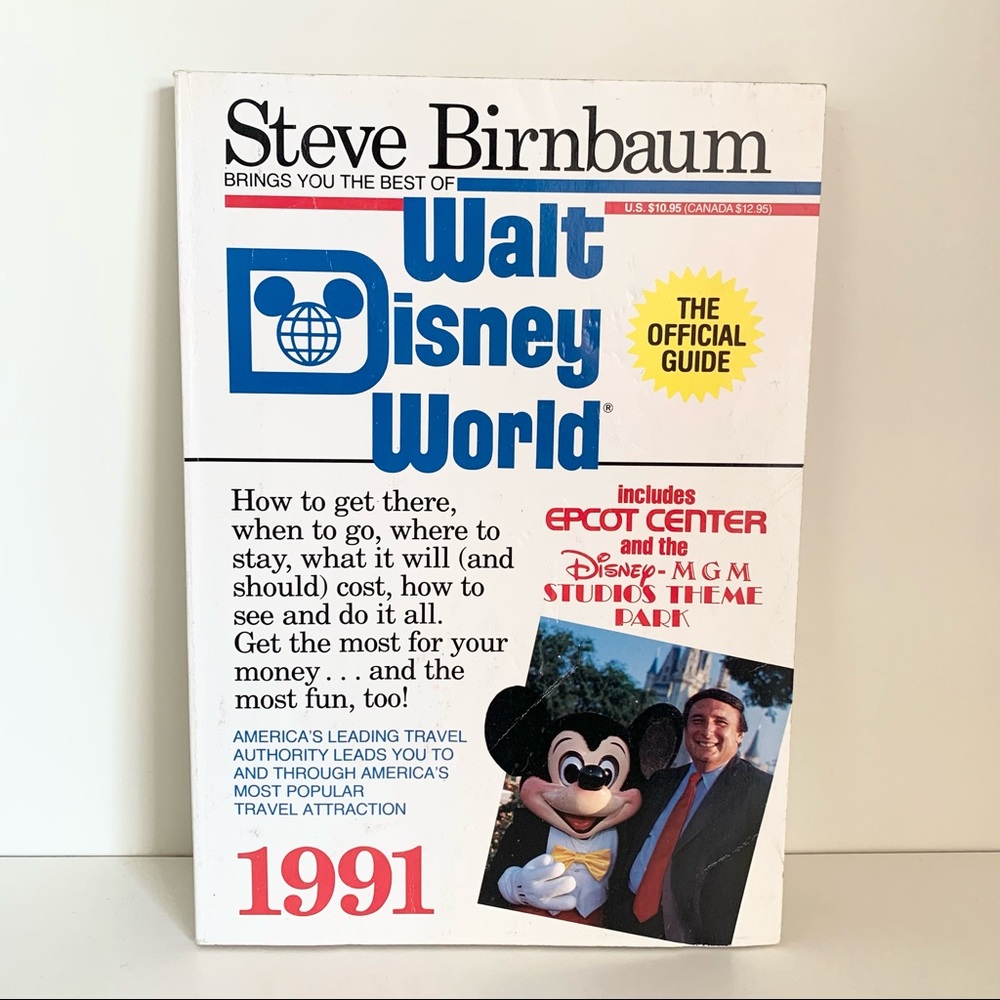 Hold 1991 official guide to Disney world